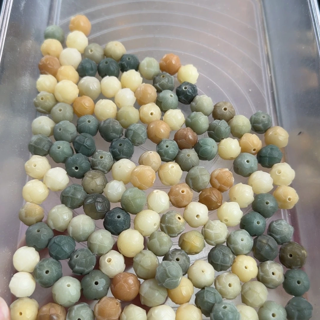 柒***染手串菩提根/象牙果微瑕卡12/13步步生莲133颗