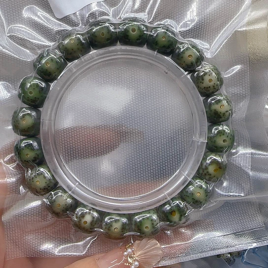星月菩提手串127哈哈绿星月菩提单圈1.2桶单圈