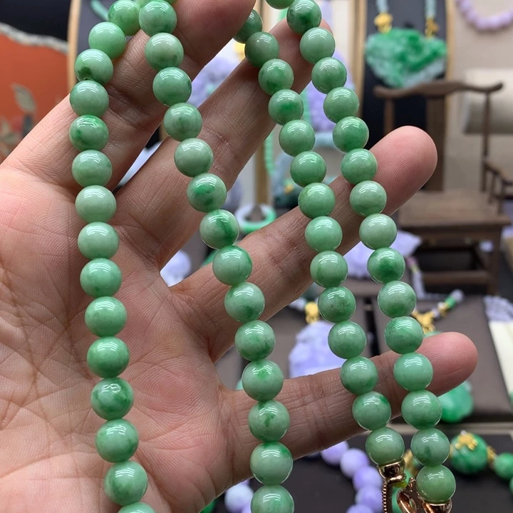 翡翠未镶嵌项链翡翠项链