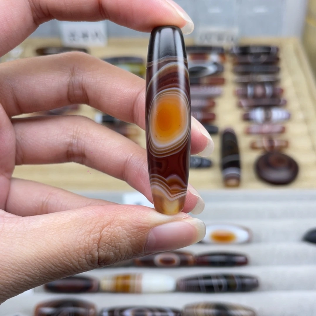 满***）玛瑙/玉髓合金颈饰