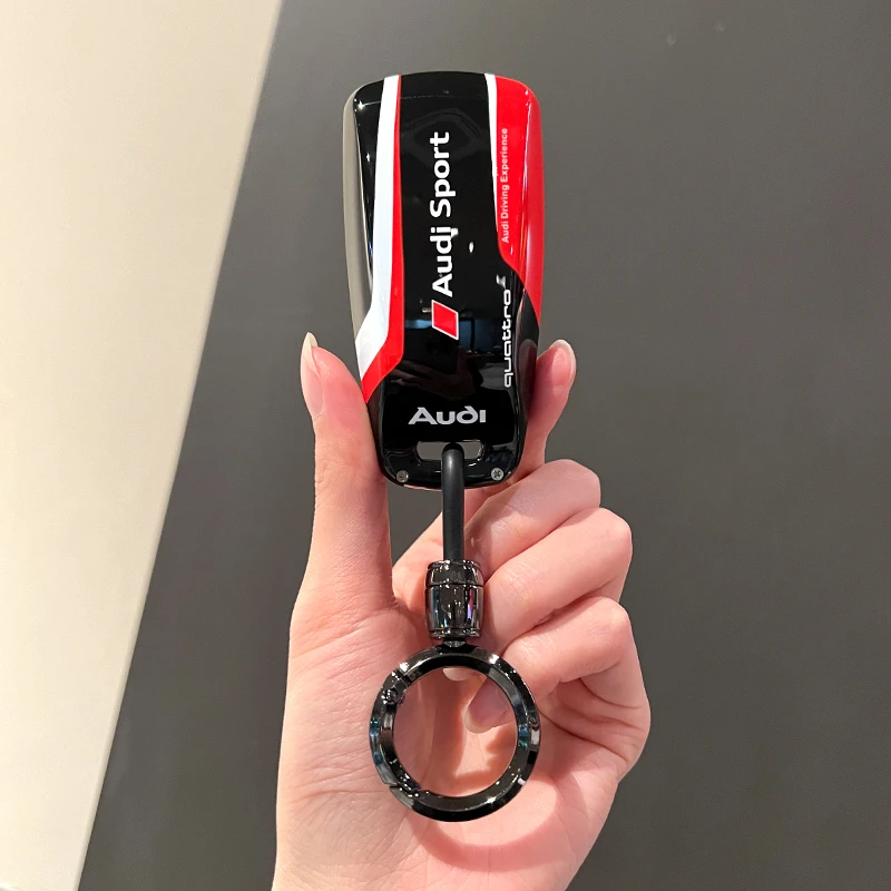 2024款奥迪A4l钥匙套25款Q5l男士高级感q3专用q2l汽车赛道壳扣包