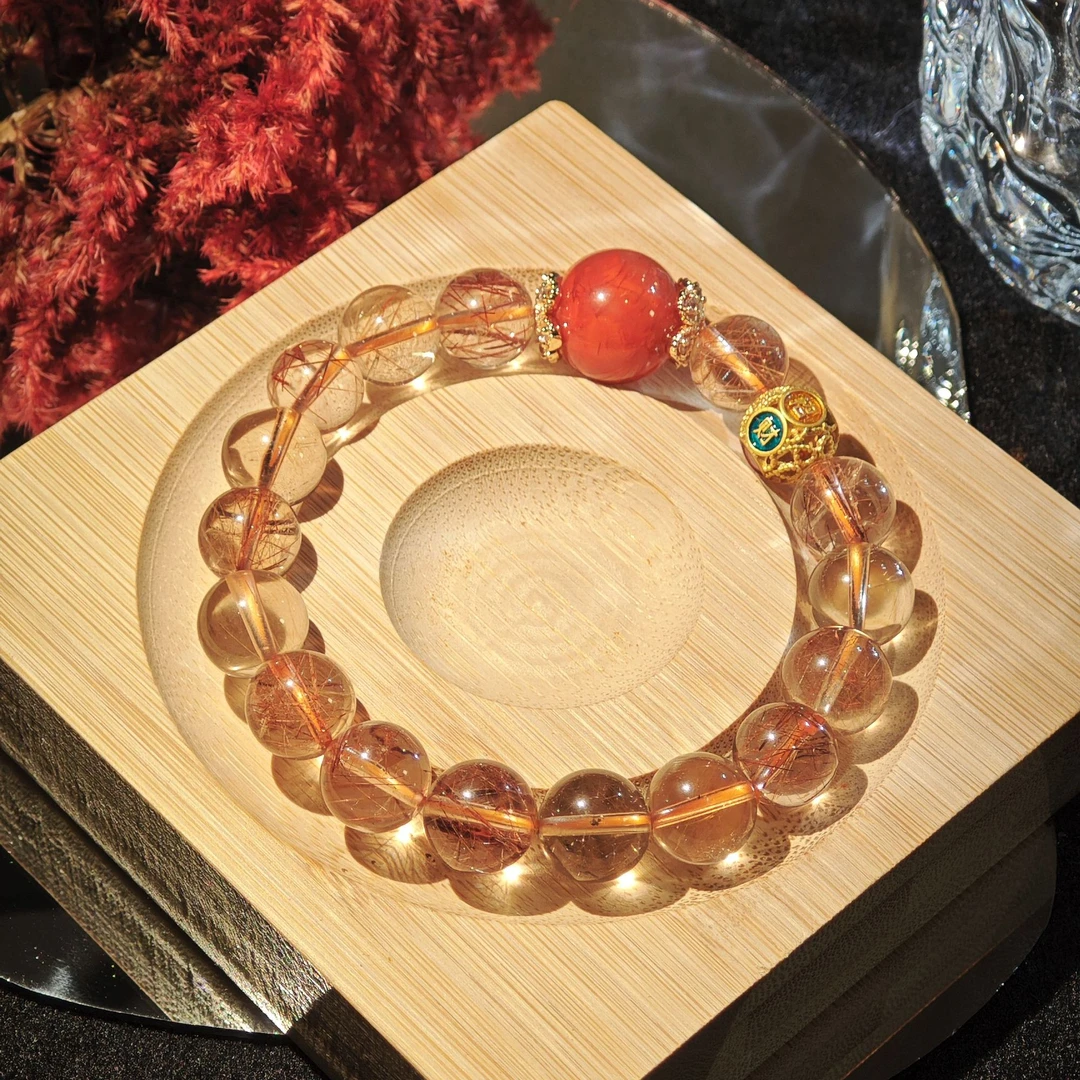 《坦荡荡》·发晶水晶手串