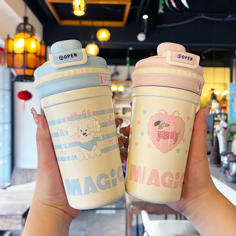 2025高颜值咖啡水杯新款女生保冷手提双饮水杯办公室316随行杯