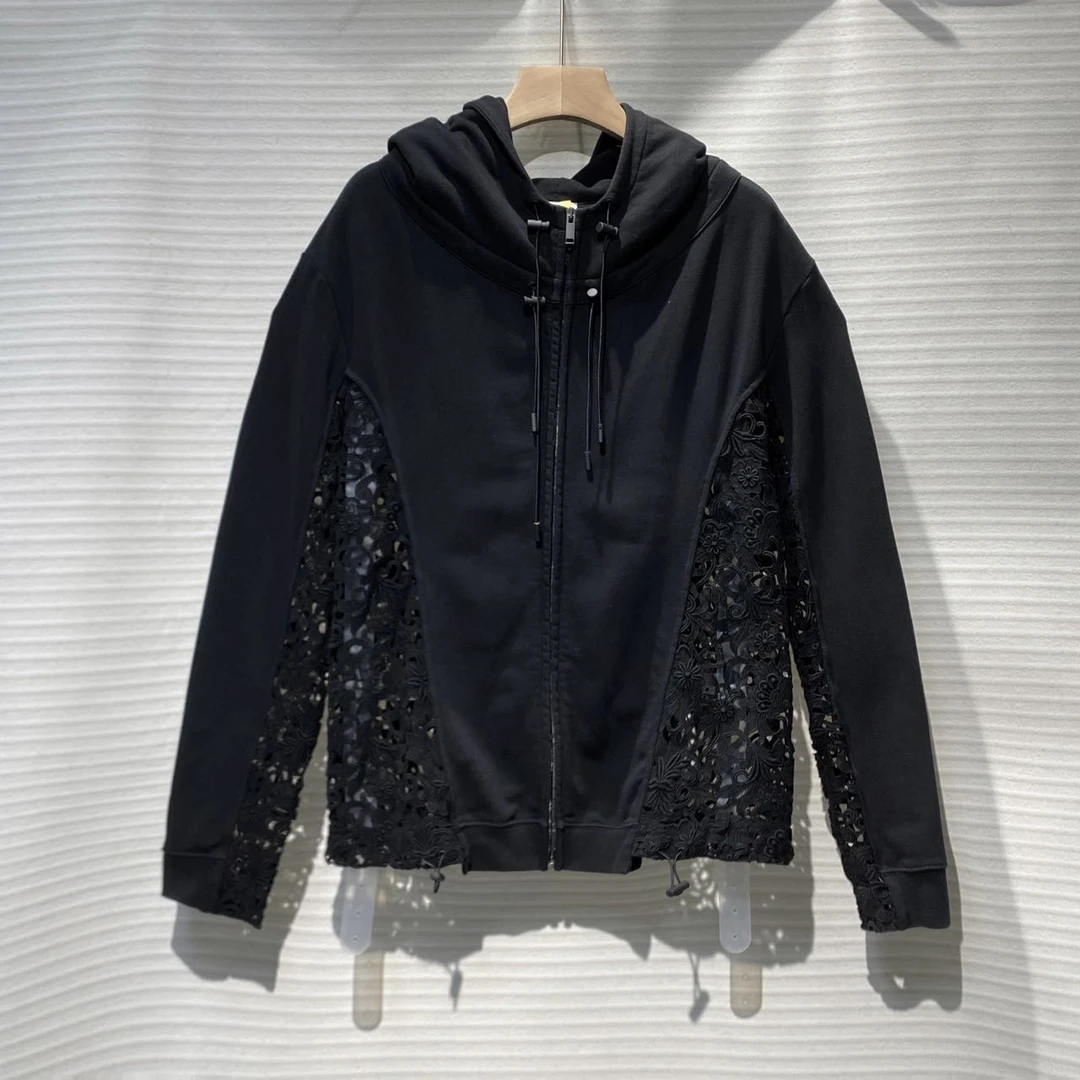 Valentino/华伦天奴 时尚 镂空拼接 外套/M码/95+新/XG-Y14487