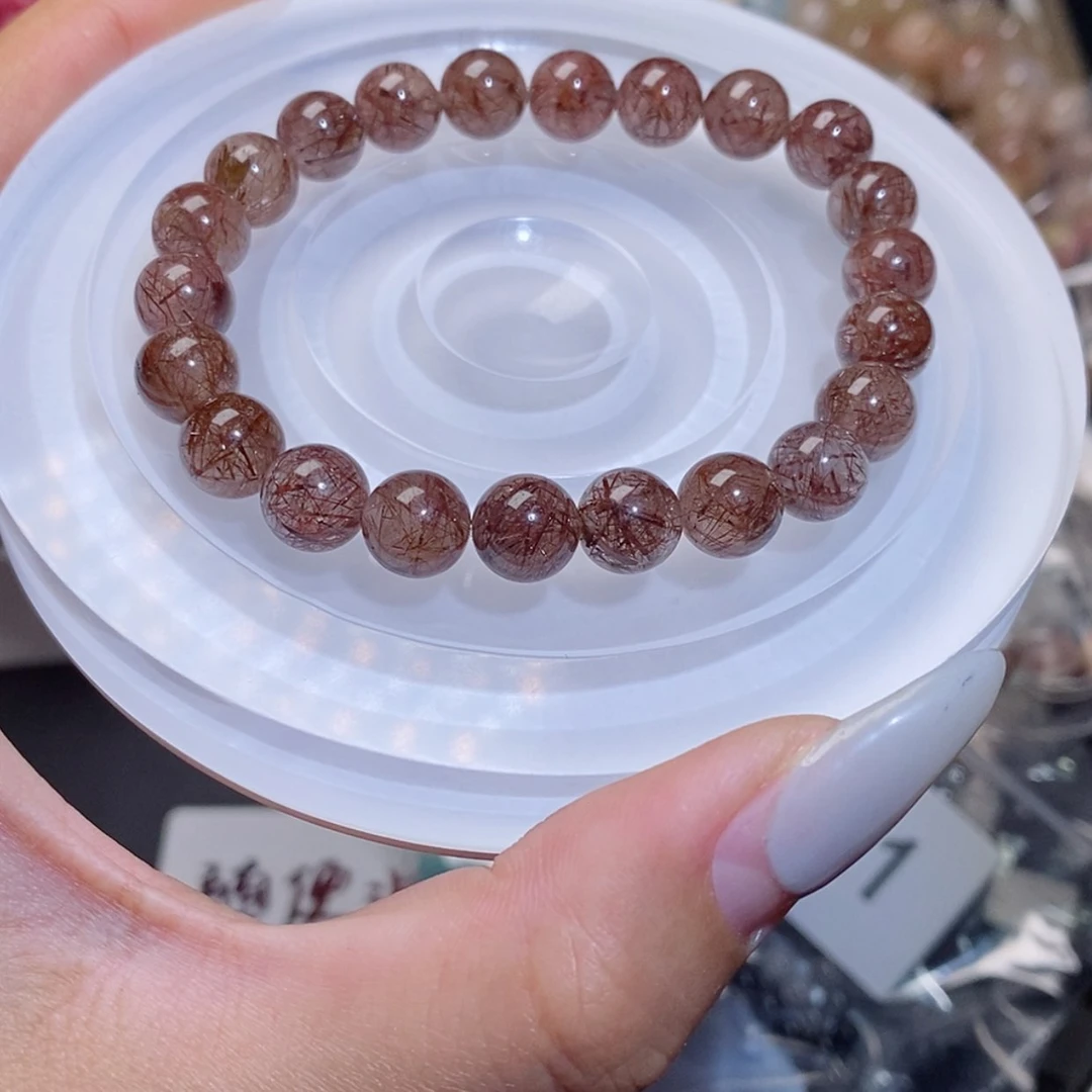 【闪购商品】水晶手链银S925镶嵌红铜发122