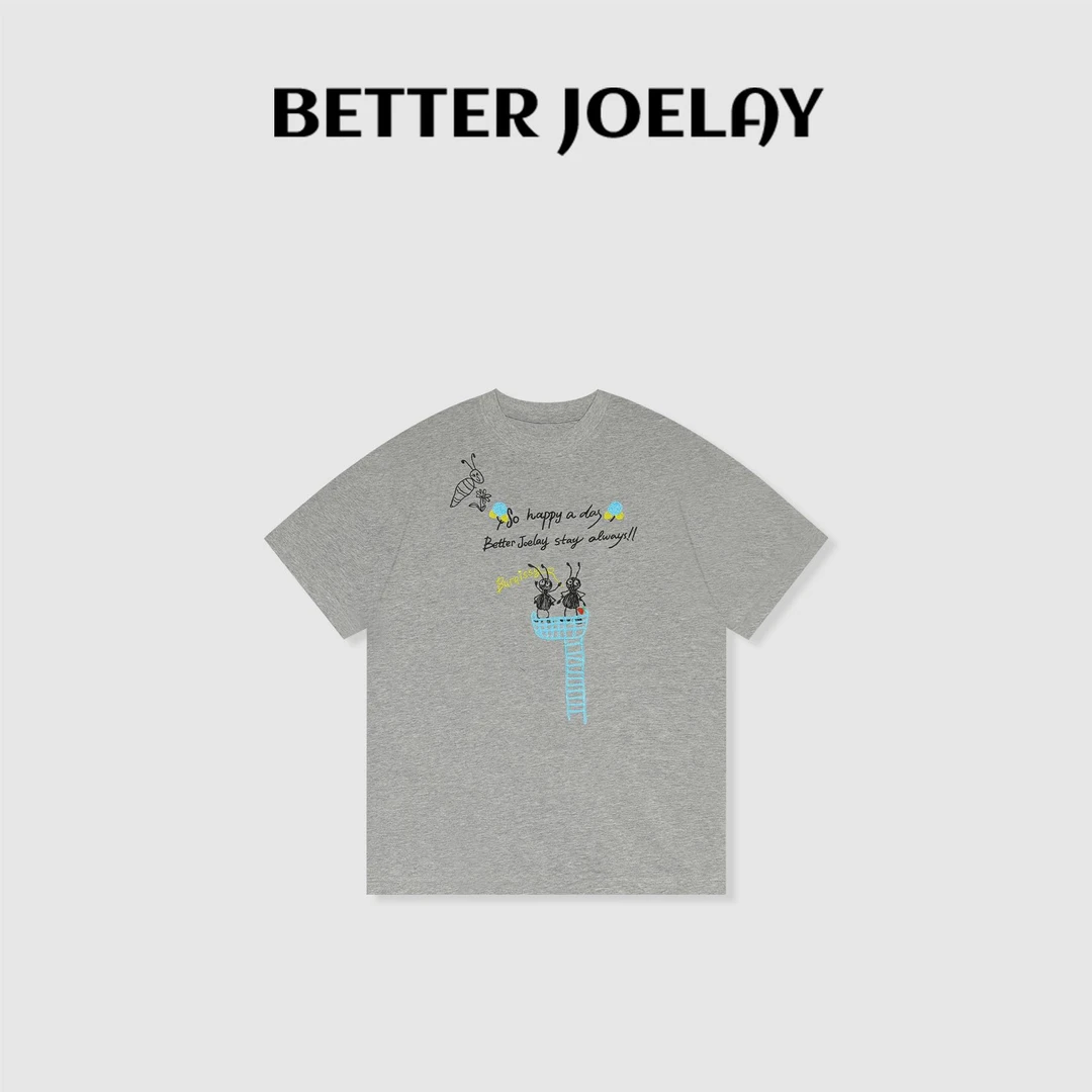 BETTER JOELAY -中版【小蚂蚁】时尚可爱百搭微宽松短袖T恤Z0704