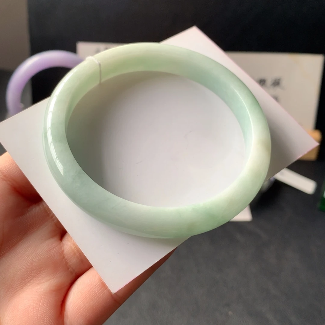 翡翠未镶嵌手镯10号62.2-10.4-6.7