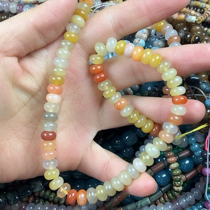 查罗石散珠合金卡8算珠一条