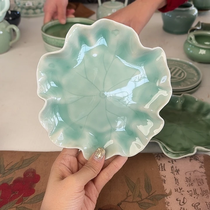 龙泉云间青瓷小米茶器