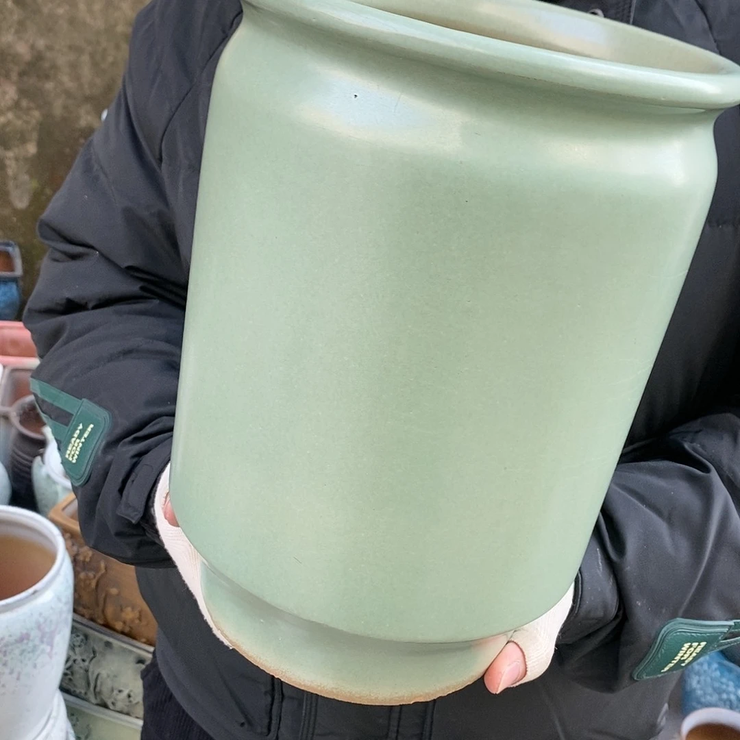 紫砂花盆正品口20高30