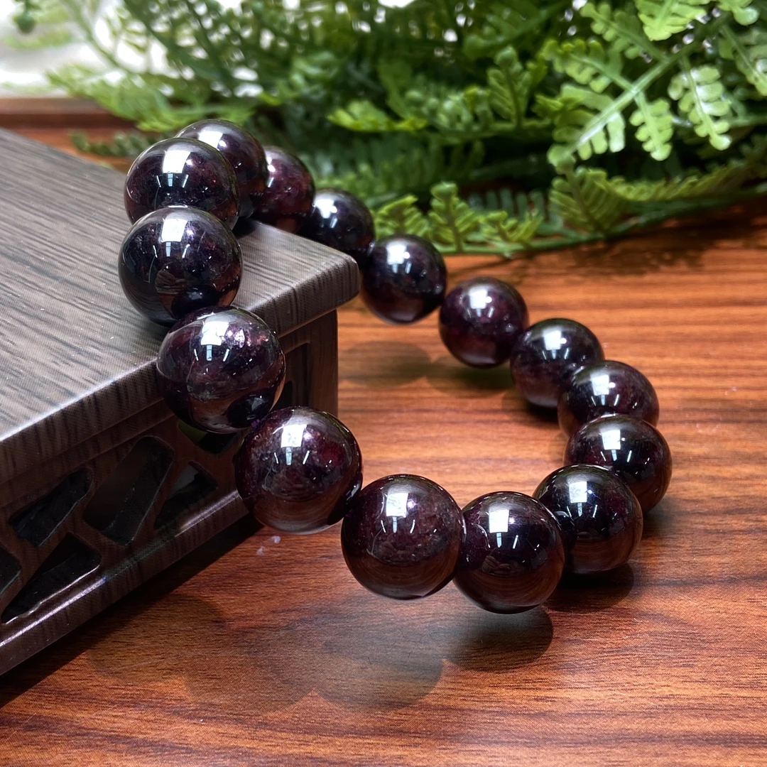 【星浩珠宝】石榴石单圈手串20-10T92K359【多样性发一件】12mm+