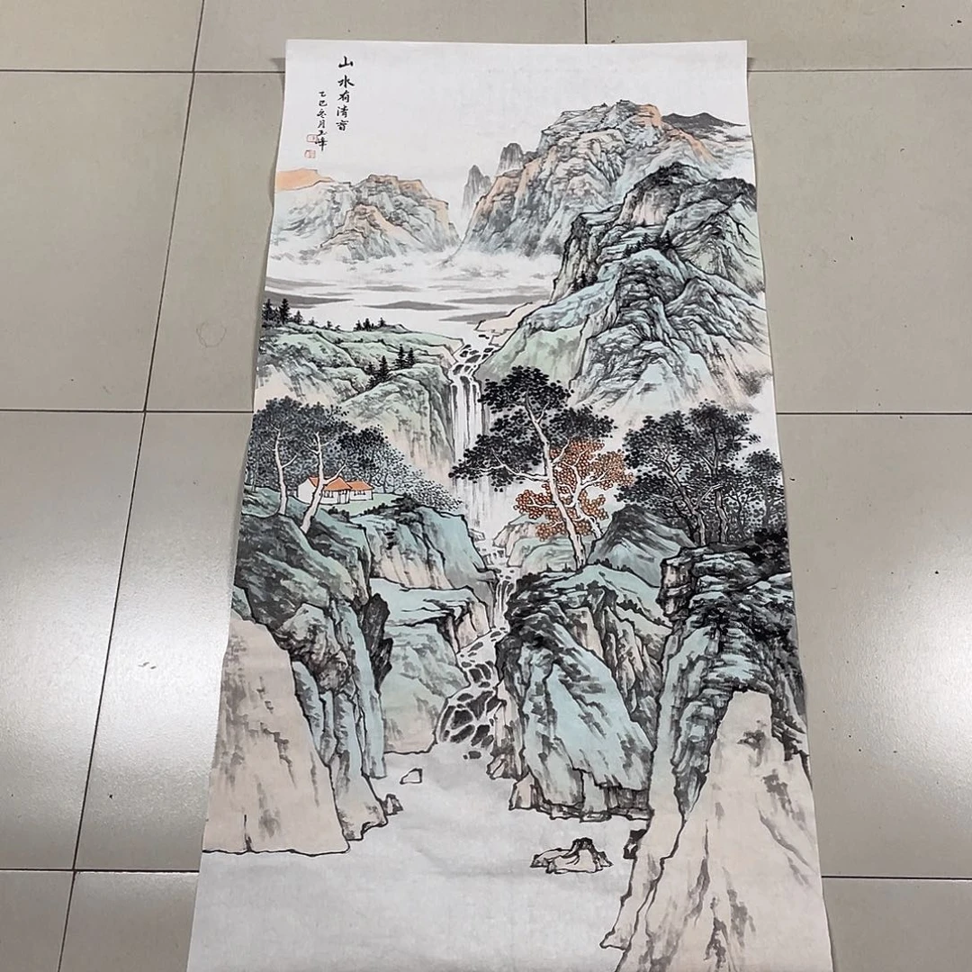 国画四尺138.69画芯 捡漏