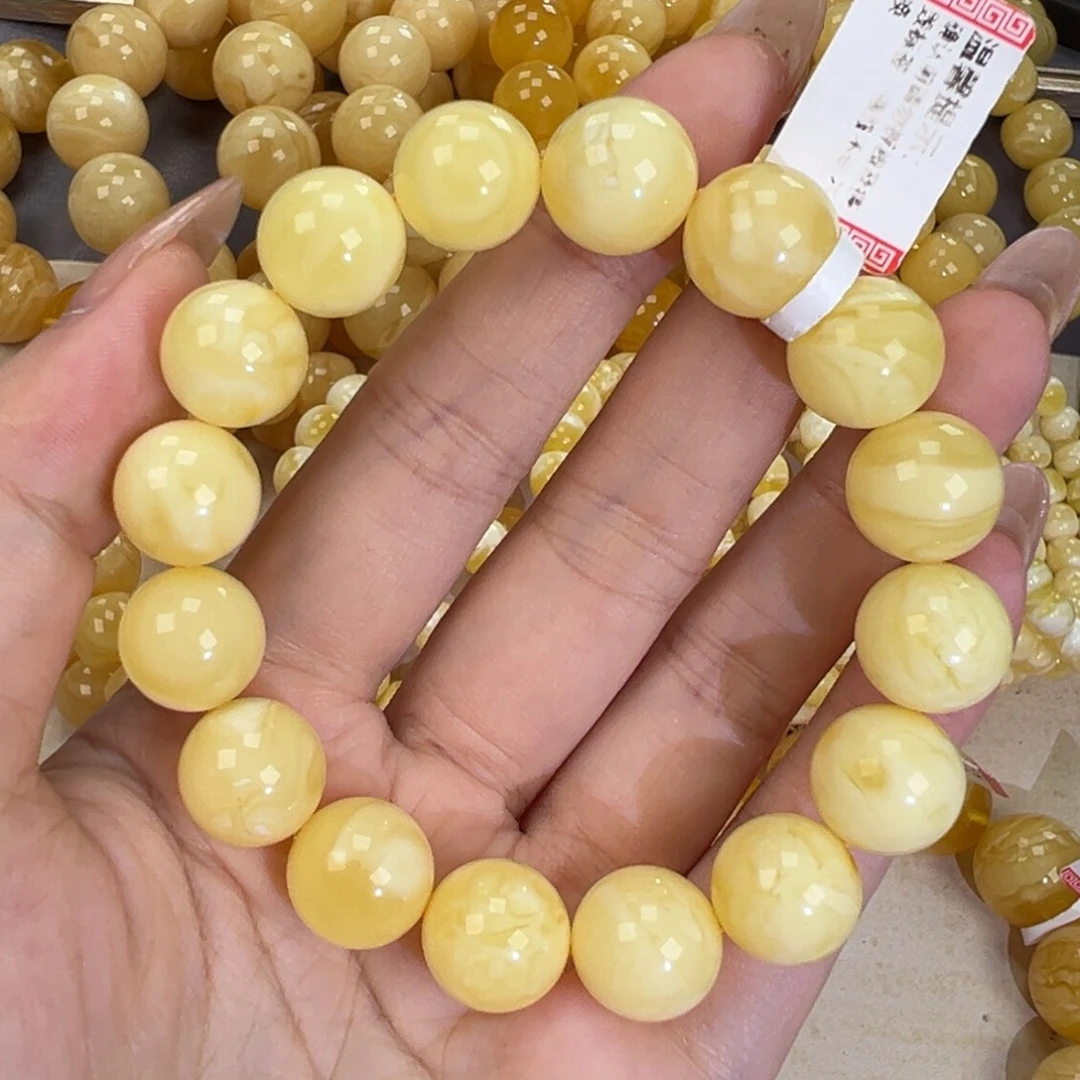 琥珀未镶嵌手链21.1白蜡