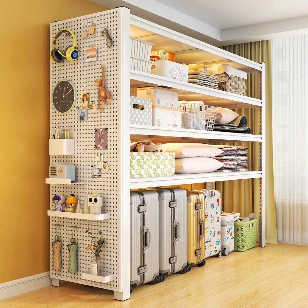 货架置物架多层家用客厅卧室储物铁架子厨房杂物架落地式收纳架