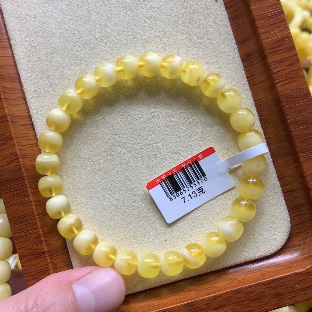 琥珀手链未镶嵌蜜蜡