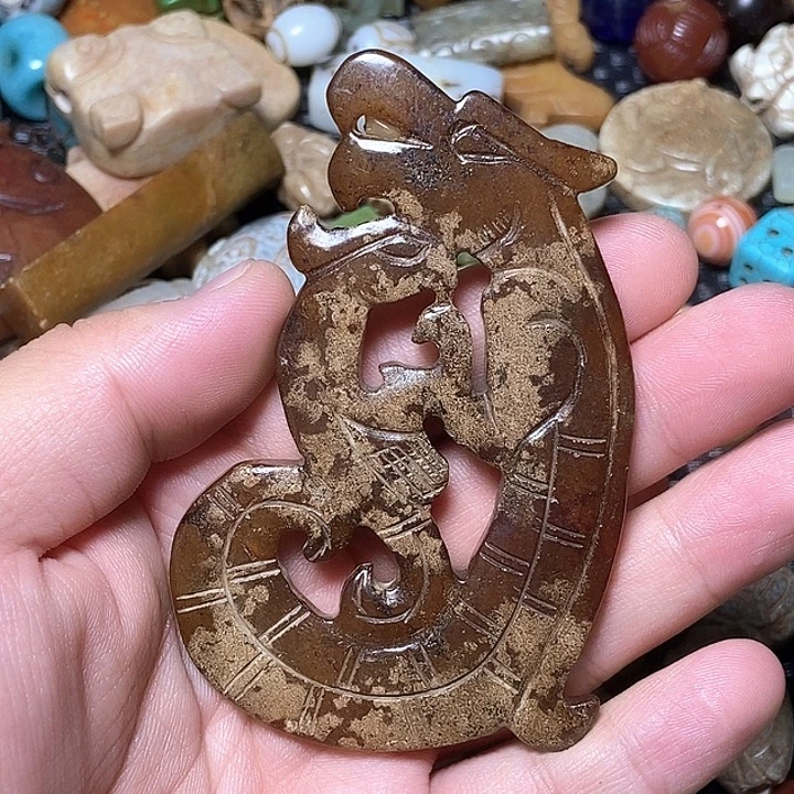 和田玉未镶嵌颈饰165