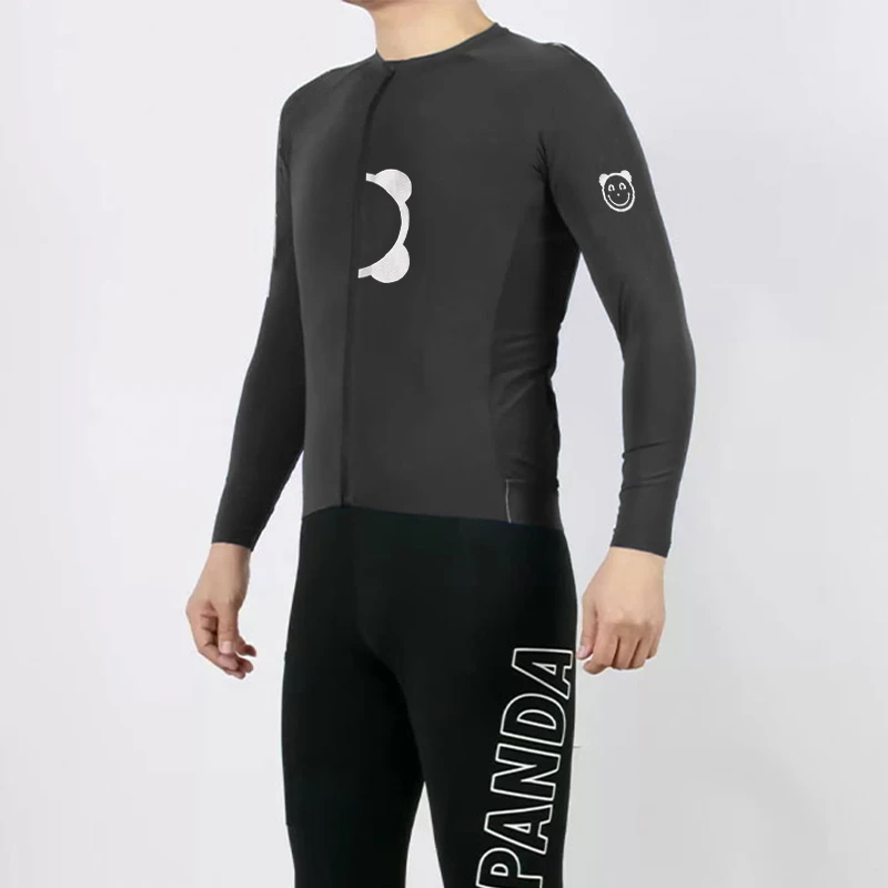 熊猫修身款男女春夏速干透气骑行服自行车公路车服