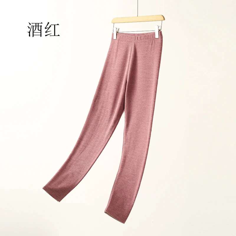 亲肤保暖炫彩螺纹女士高腰保暖裤2881