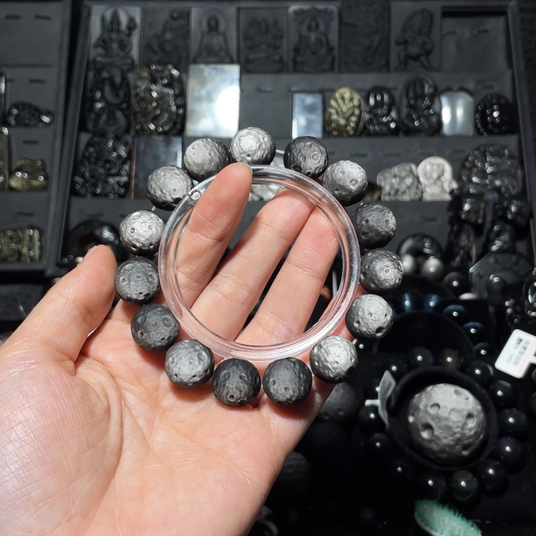 幼***)黑曜岩未镶嵌珠宝奇石