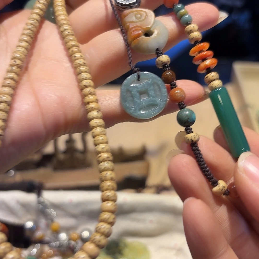 翡翠未镶嵌颈饰原创