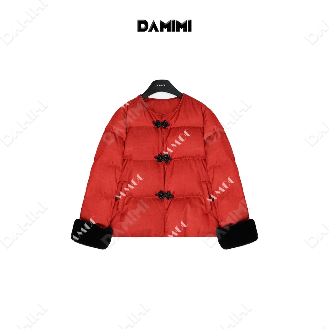 【福常在】新中式90白鸭绒羽绒服女冬款獭兔毛保暖拜年服MCFYR1590