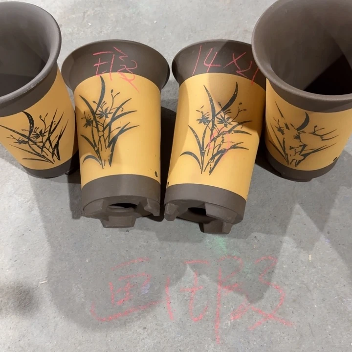 紫砂花盆 高度21口径14