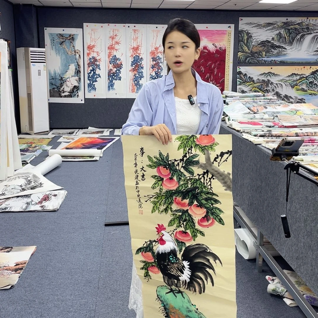 国画作品小姐姐放漏…