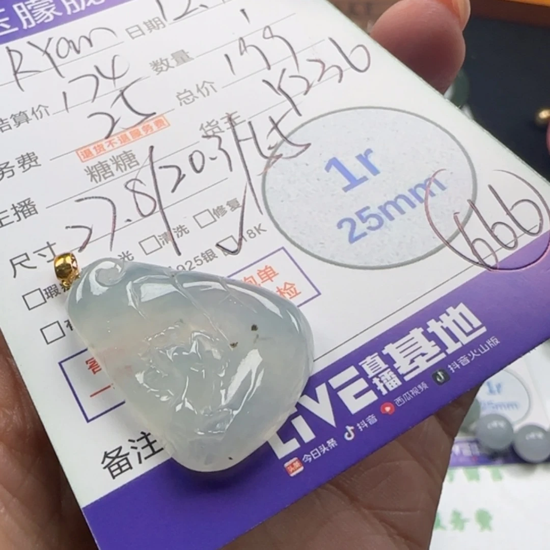 ****️翡翠18K金镶嵌颈饰翡翠