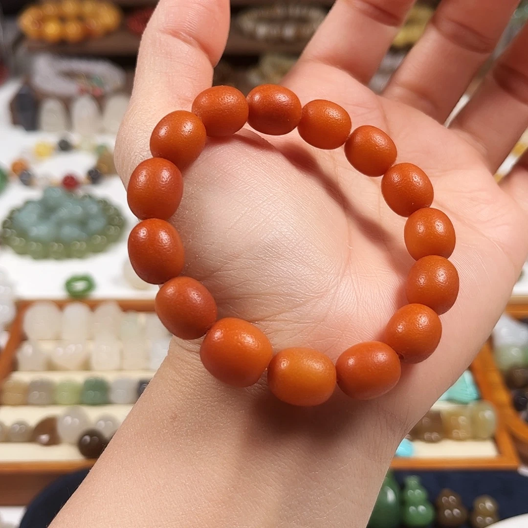 蜜蜡未镶嵌手链橘子皮蜜蜡