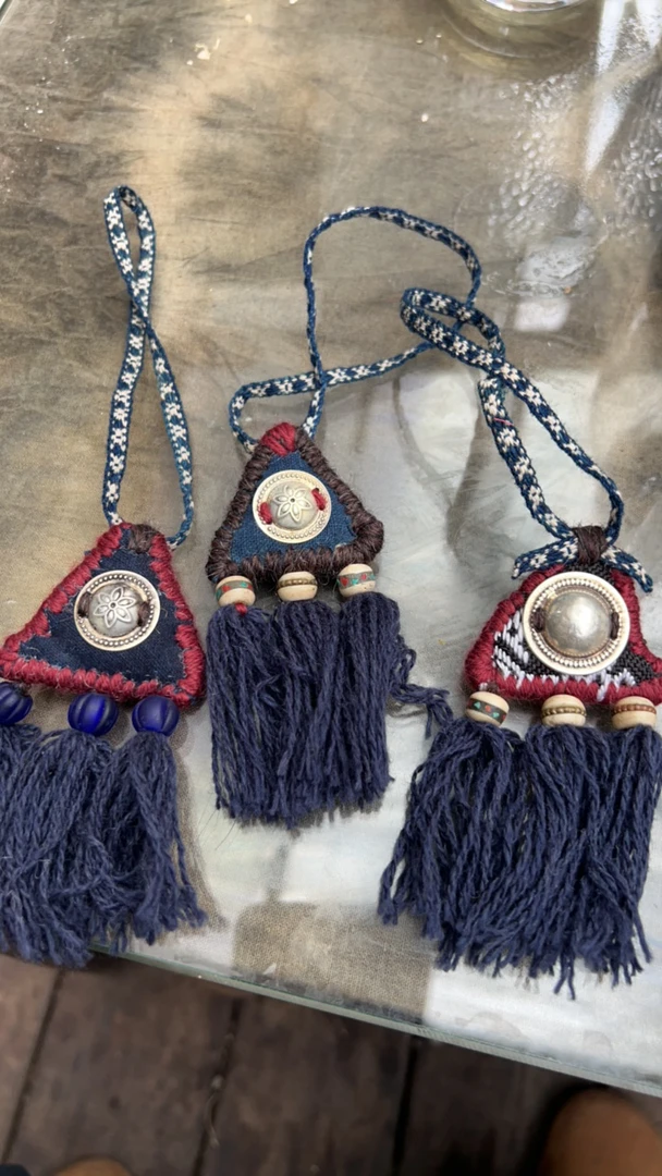 古布三角包包挂件