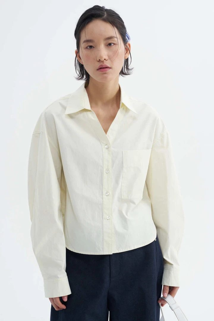 11630韩系短款衬衫