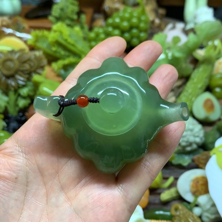 蛇纹石玉未镶嵌手把