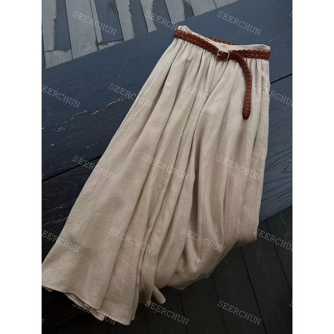 【纯纯女装】SEER CHUN高品质气质极简伞裙 52005