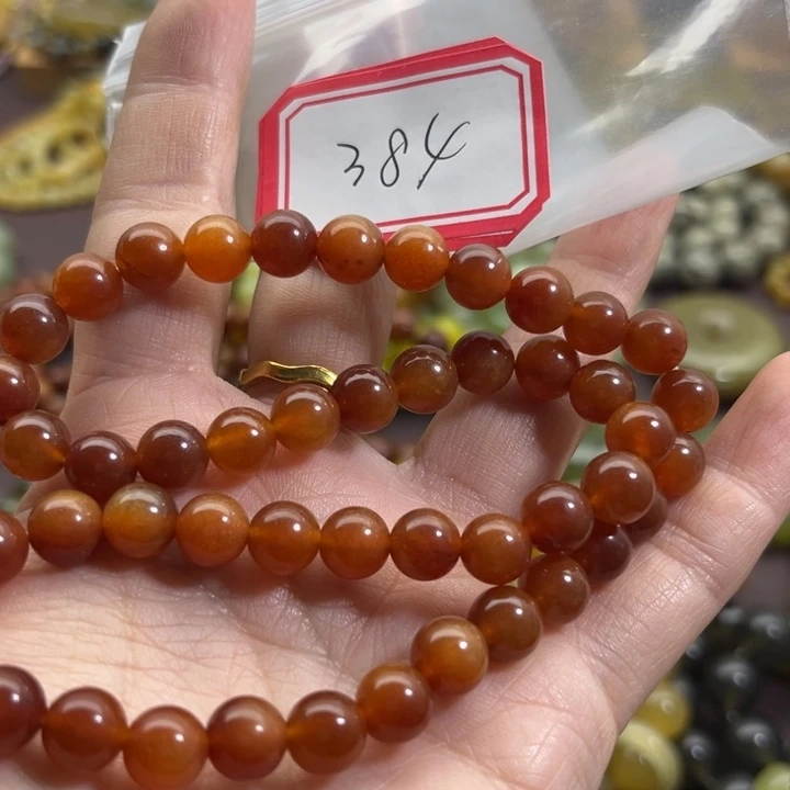 未镶嵌蛇纹石玉手链