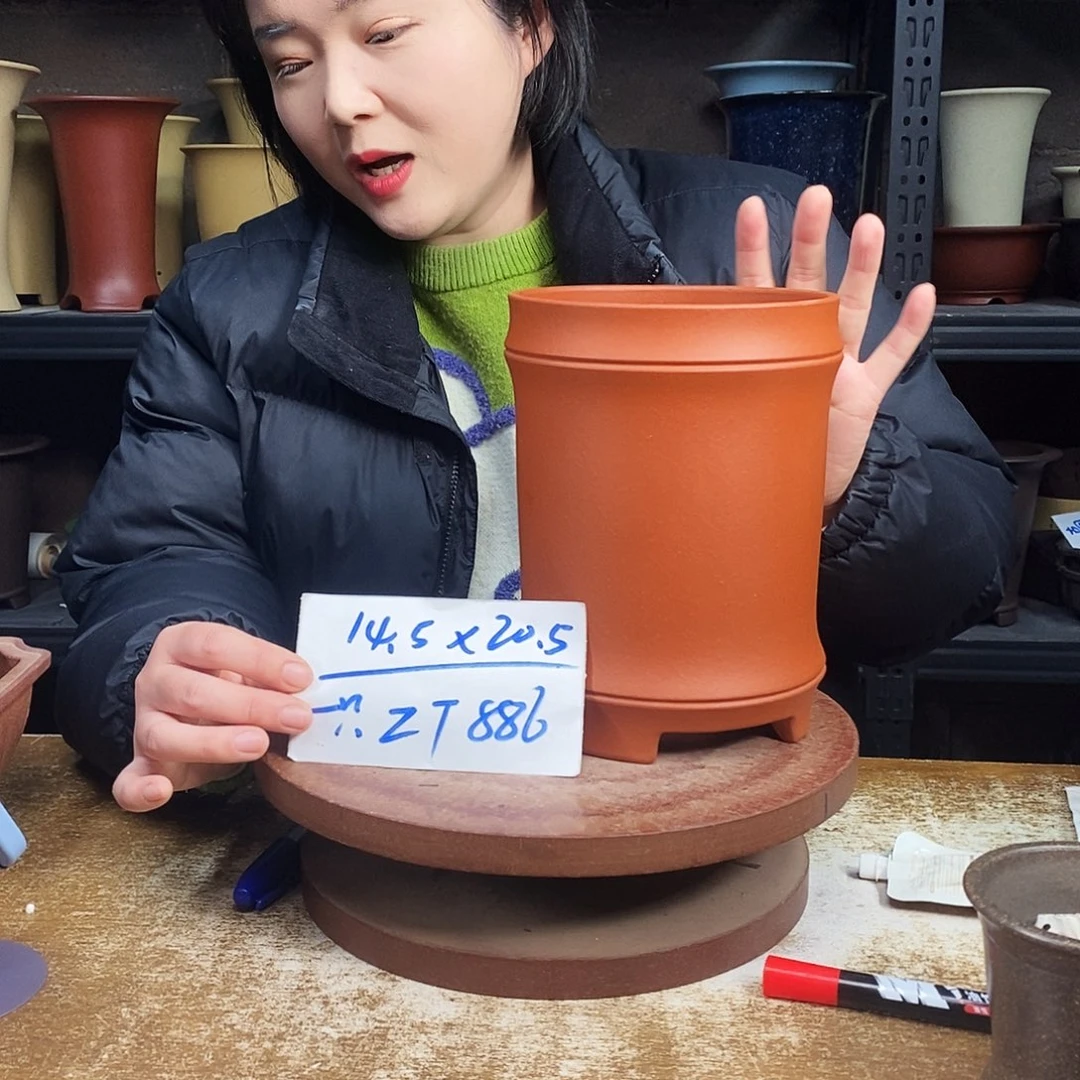 紫砂紫砂花盆一只ZT886
