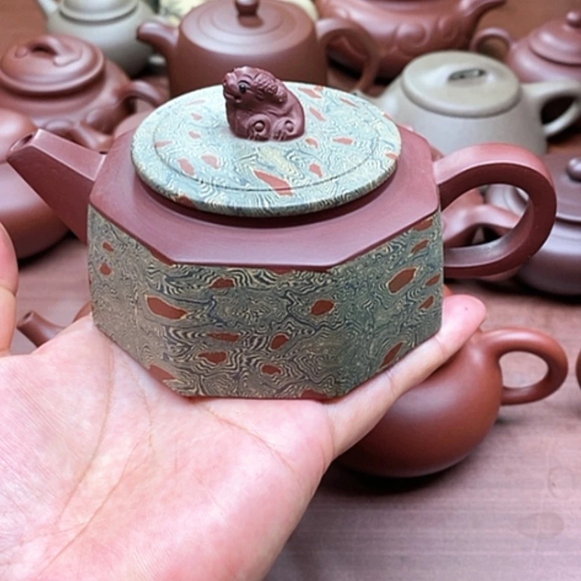 【闪购商品】茶壶紫泥六方井栏230毫升