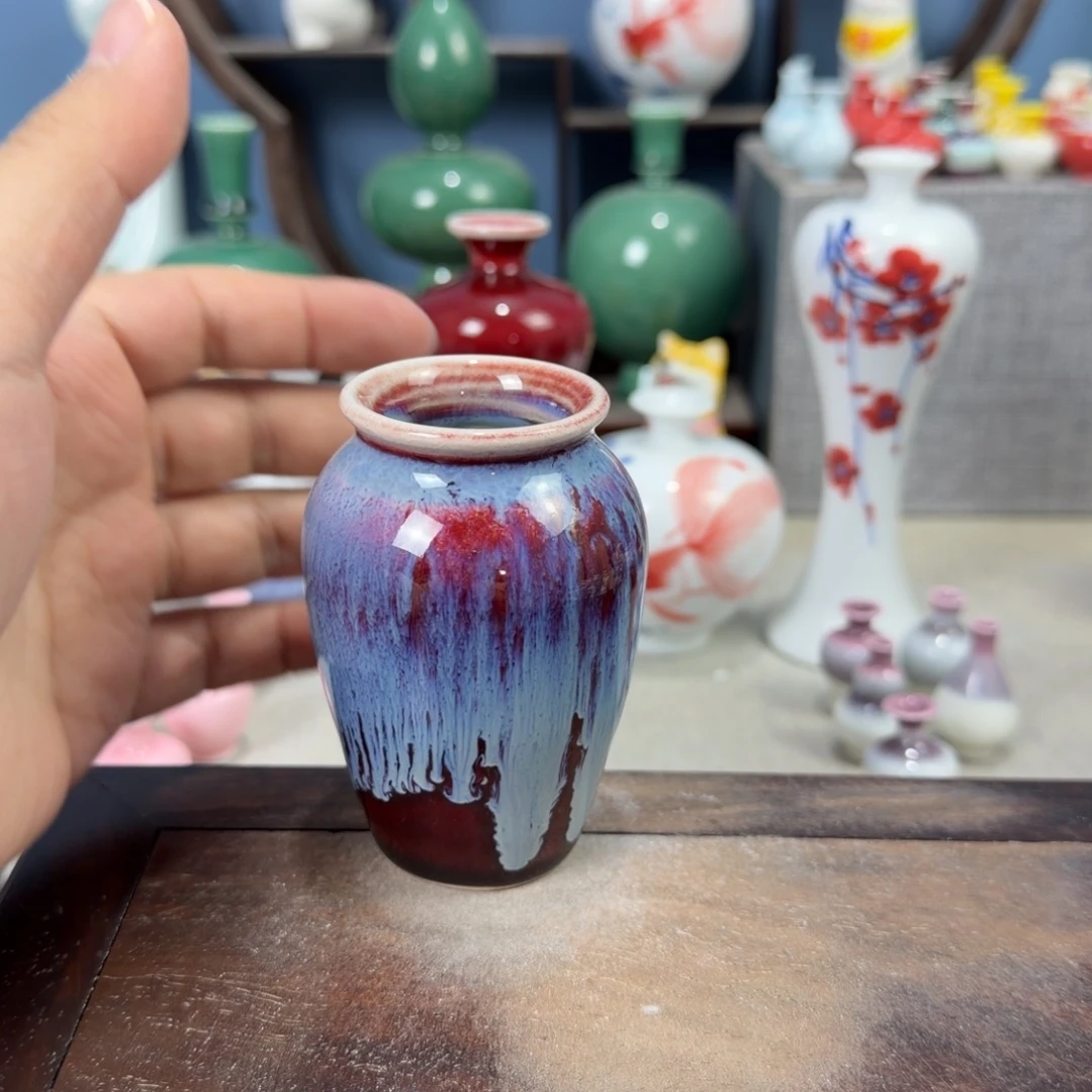 陶瓷手工小花器摆件