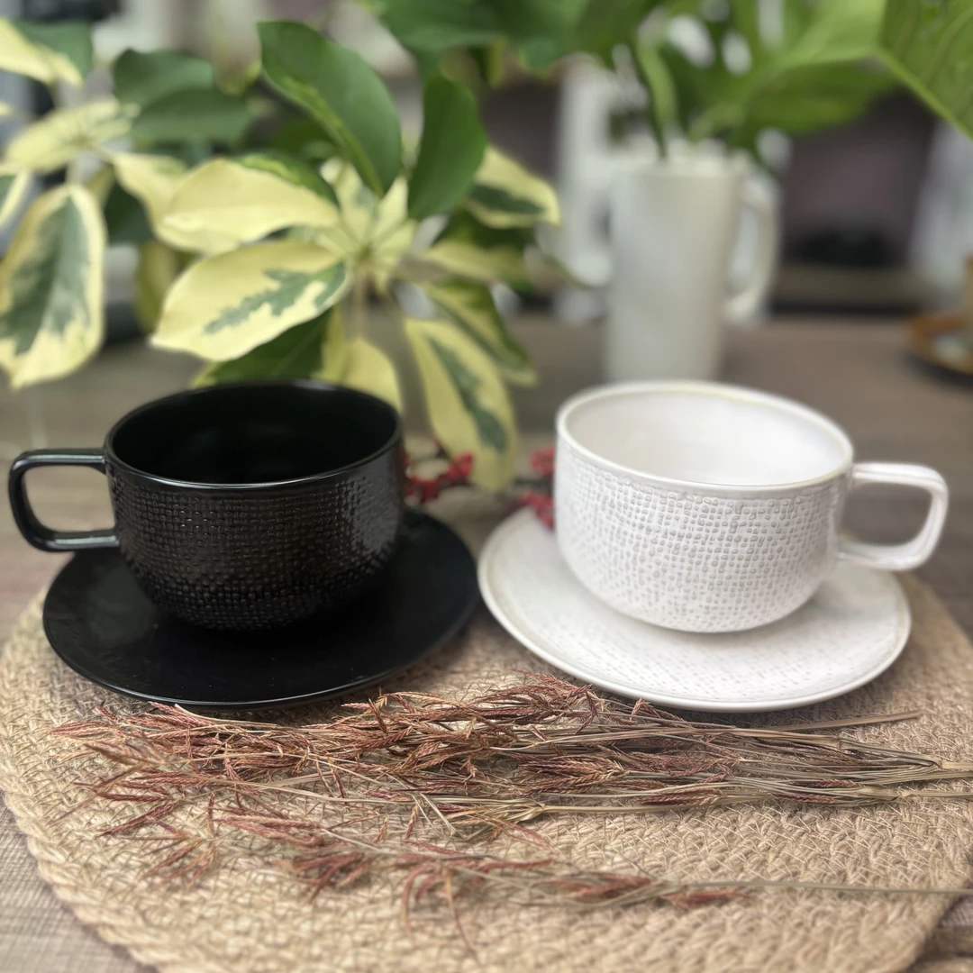 SB2-30CL麻布纹汤杯/碟 陆家