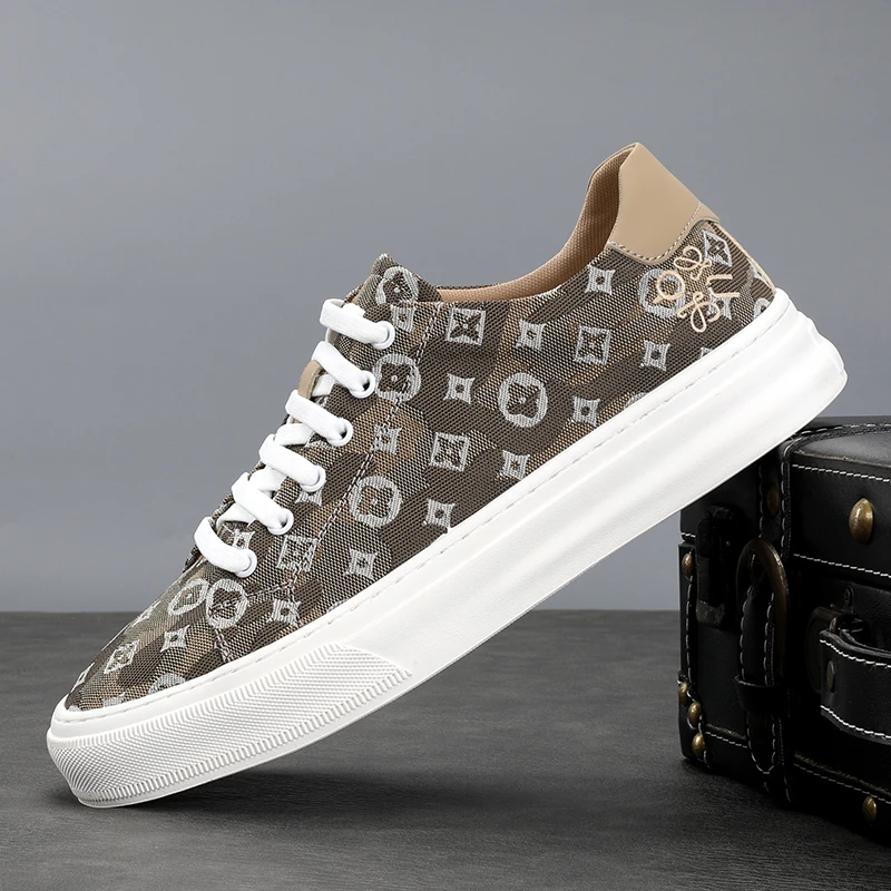 意式轻奢手工夏季帆布鞋简约百搭一脚蹬休闲男鞋拼色软底透气潮鞋