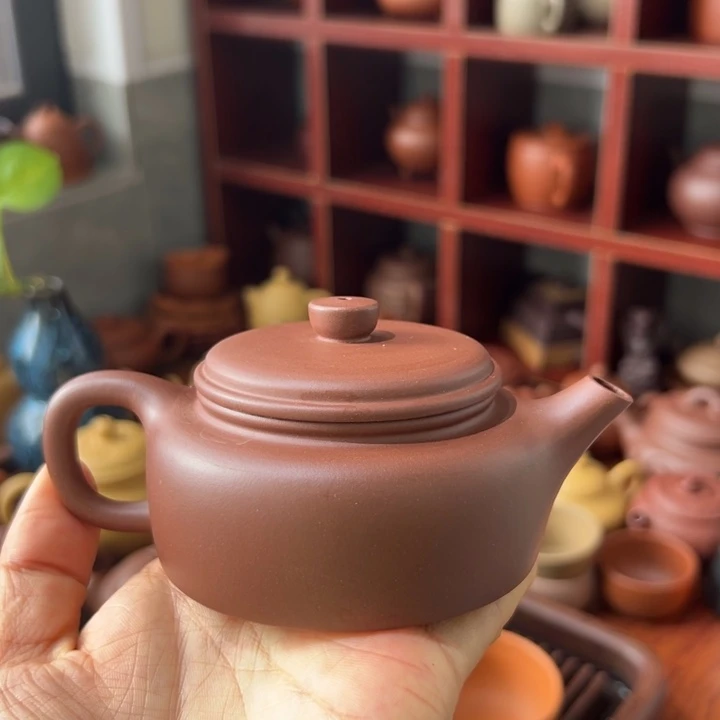 紫砂茶壶紫泥德中150cc