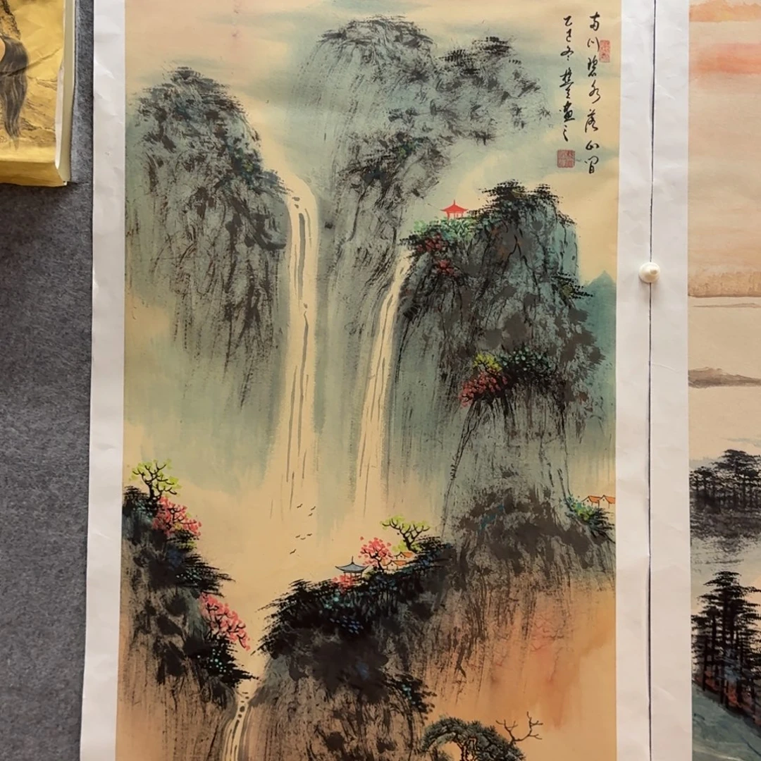 国画刘儒樵四尺作品山水