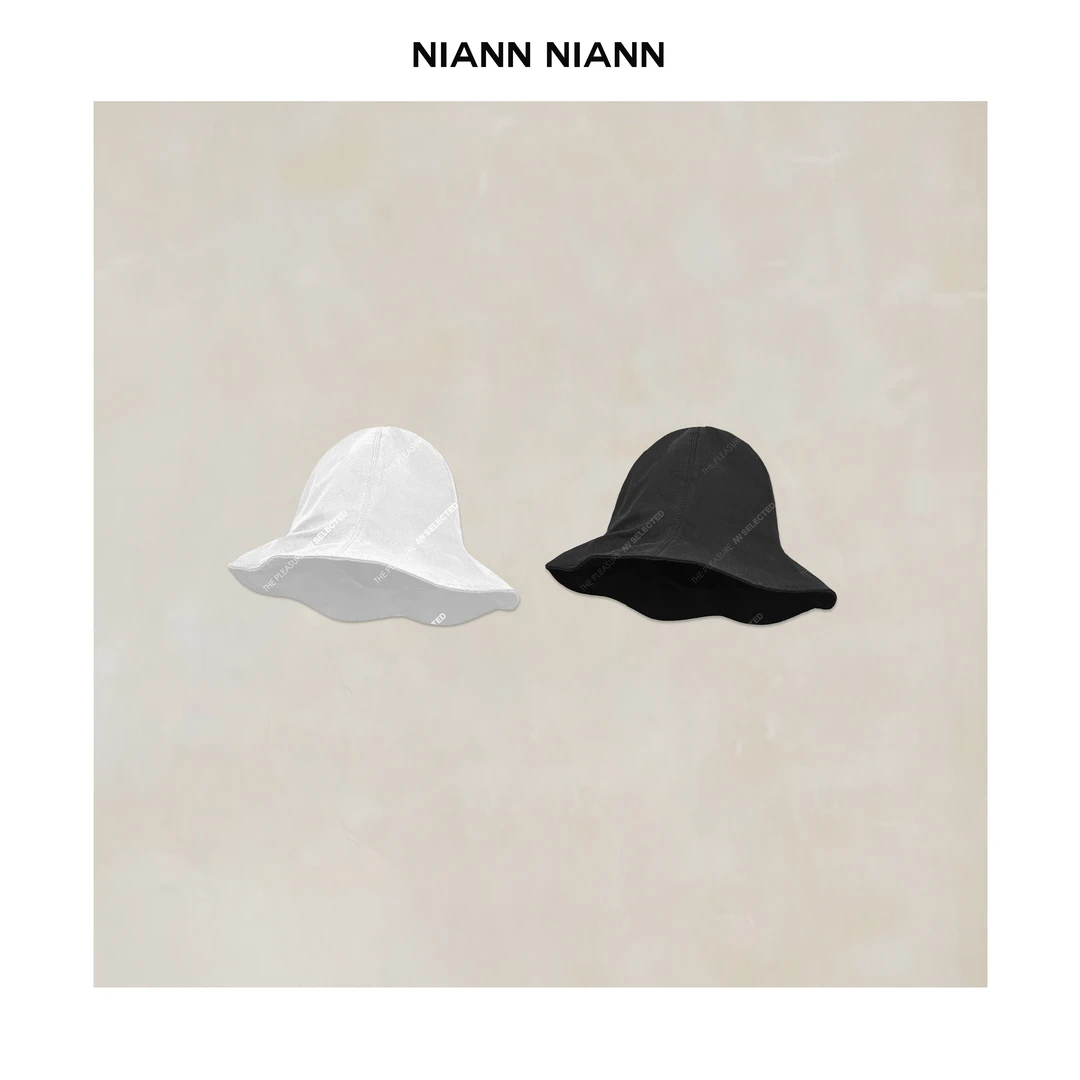 NiannNiann 高级感穿搭棉质休闲百搭渔夫水桶盆帽14521
