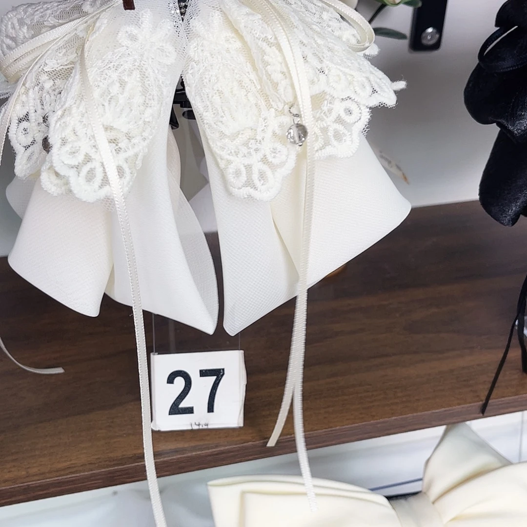 皮质非金属蝴蝶结发夹