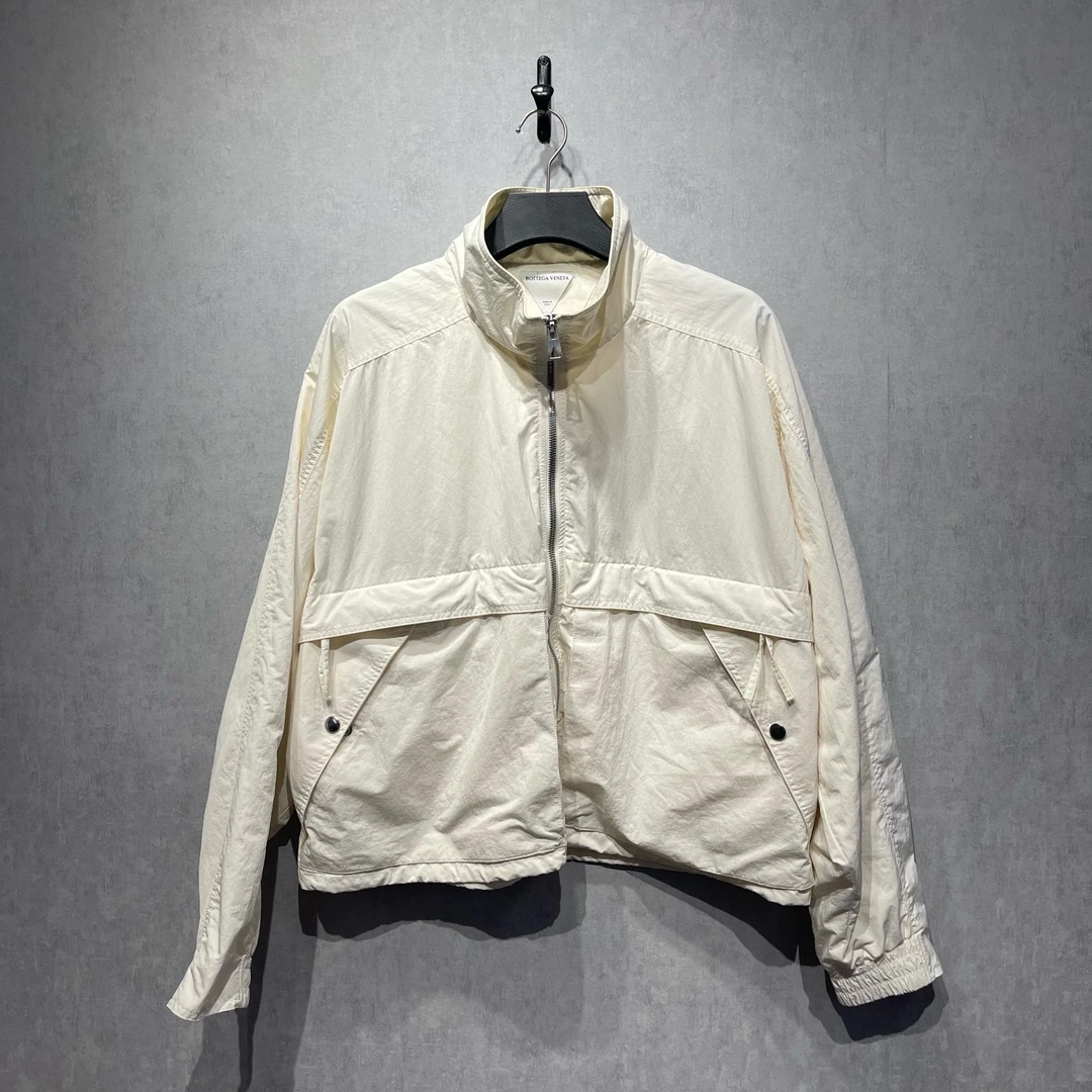 99新 BOTTEGA VENETA/葆蝶家 纯色立领连帽夹克外套/L码/DY215829