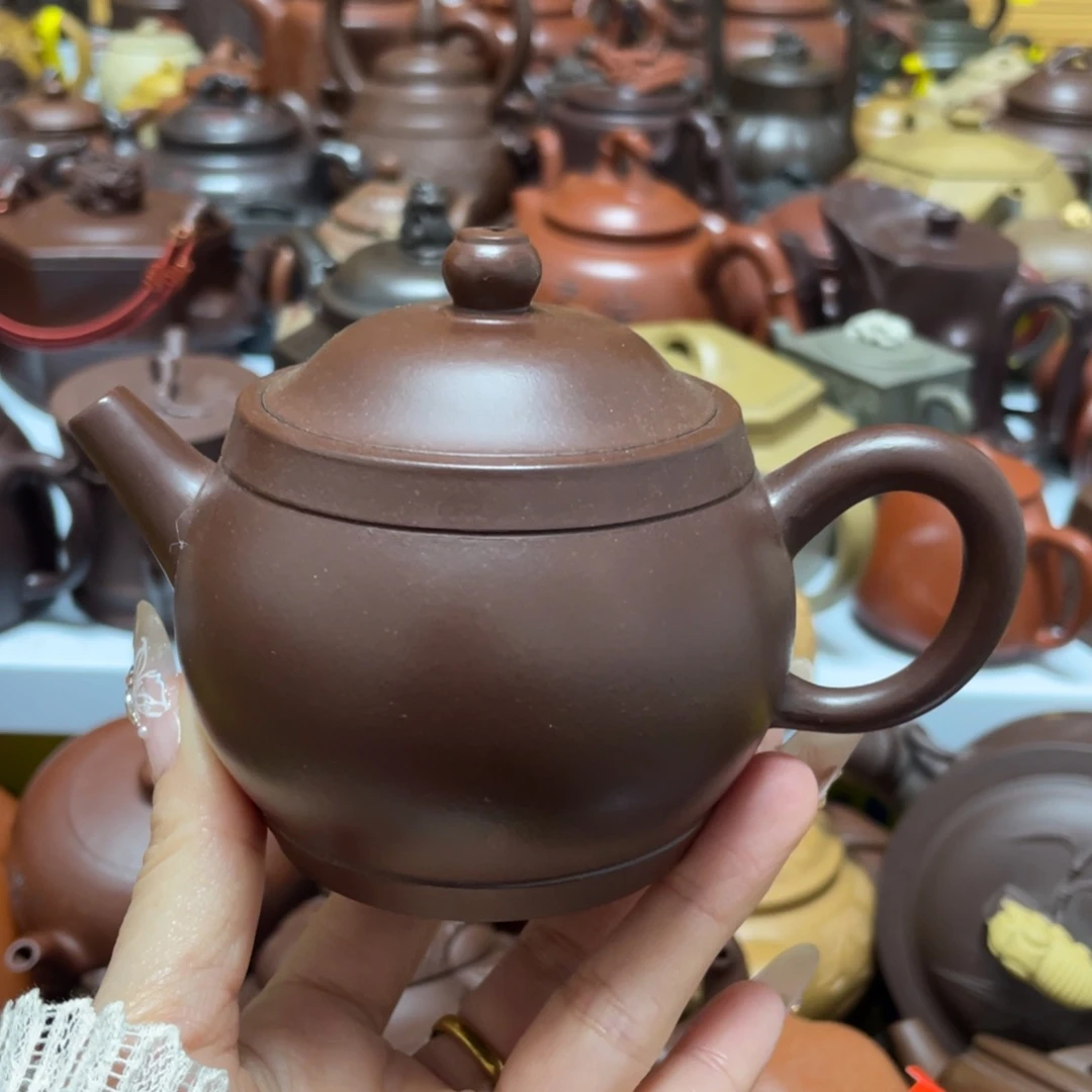 茶壶底槽青紫砂艺术作品