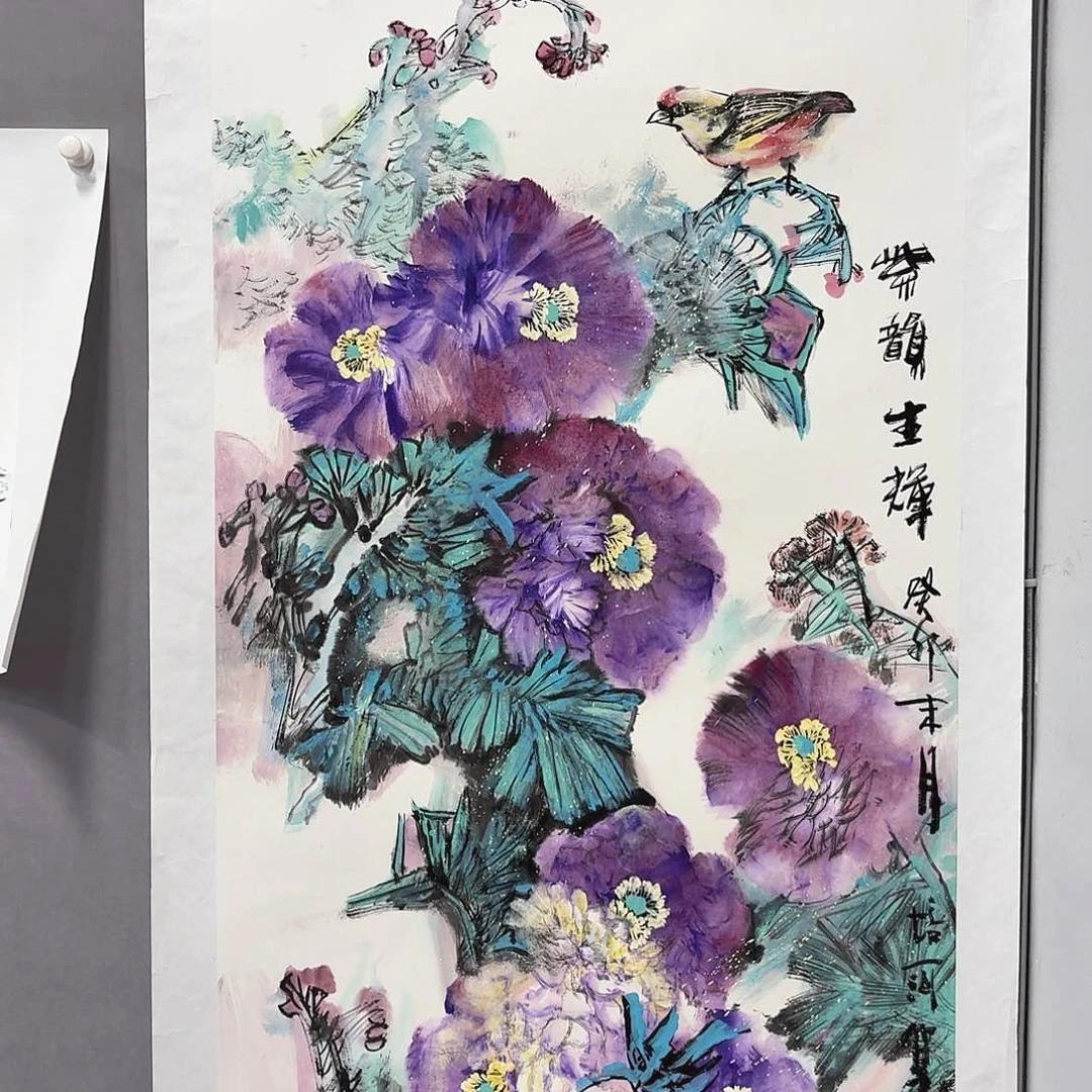 国画亲笔手绘放心去藏