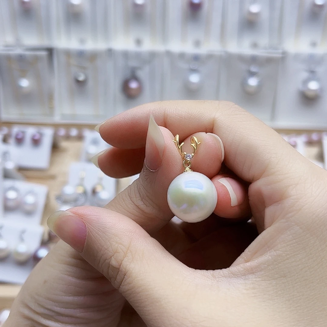 吊坠(赠链)合金淡水珍珠14