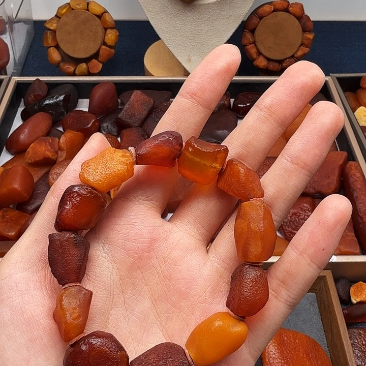 琥珀项圈未镶嵌手串