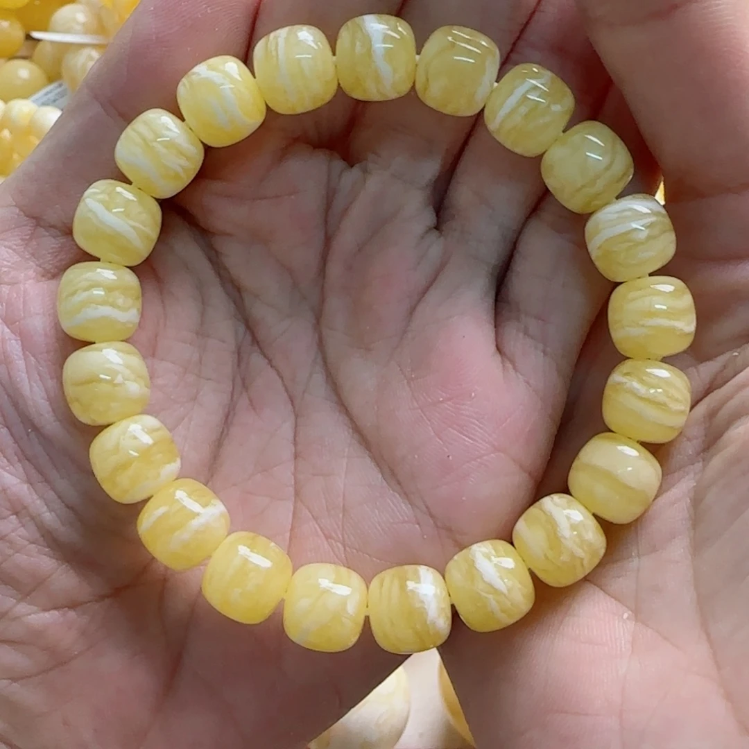 琥珀未镶嵌手链蜜蜡手串