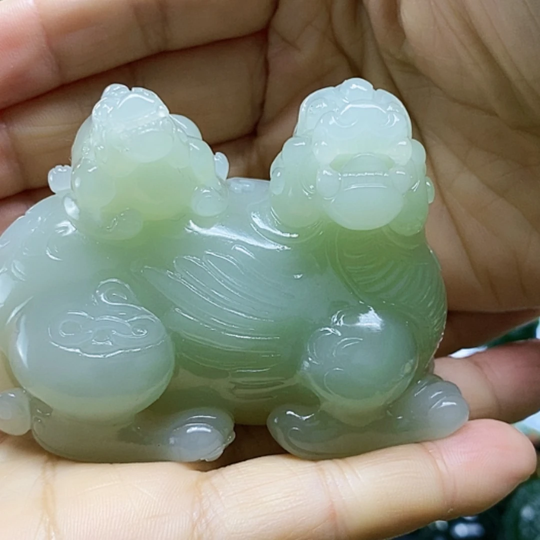 【闪购商品】和田玉摆件未镶嵌圆**姐